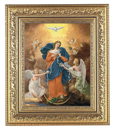 Our Lady Untier of Knots Picture Framed Wall Art Decor