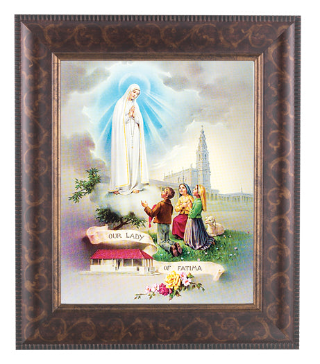 Our Lady of Fatima Picture Framed Wall Art Decor Large