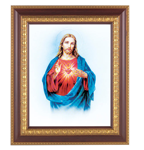 Sacred Heart of Jesus Picture Framed Wall Art Decor Large