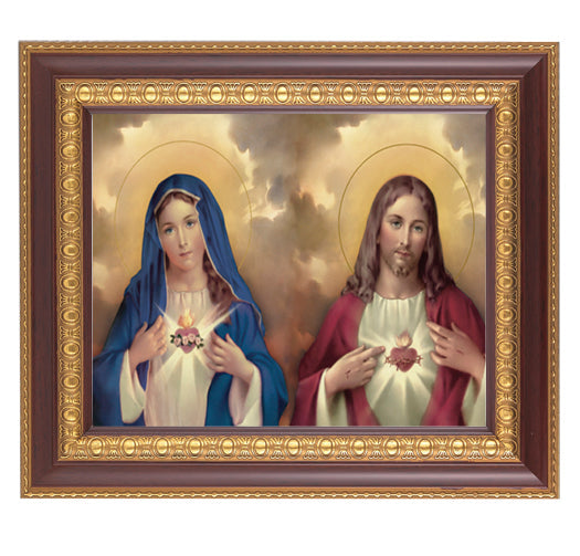 The Sacred Hearts Picture Framed Wall Art Decor Large