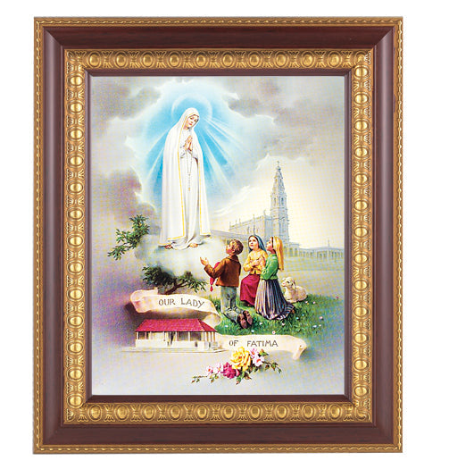 Our Lady of Fatima Picture Framed Wall Art Decor Large