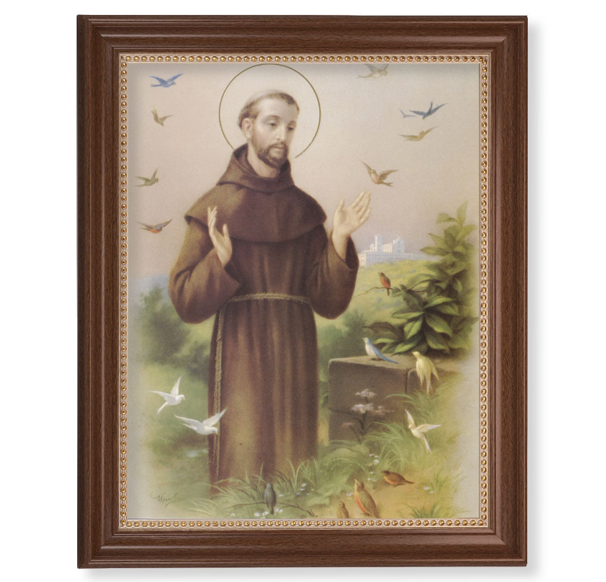 St. Francis Picture Framed Wall Art Decor Extra Large