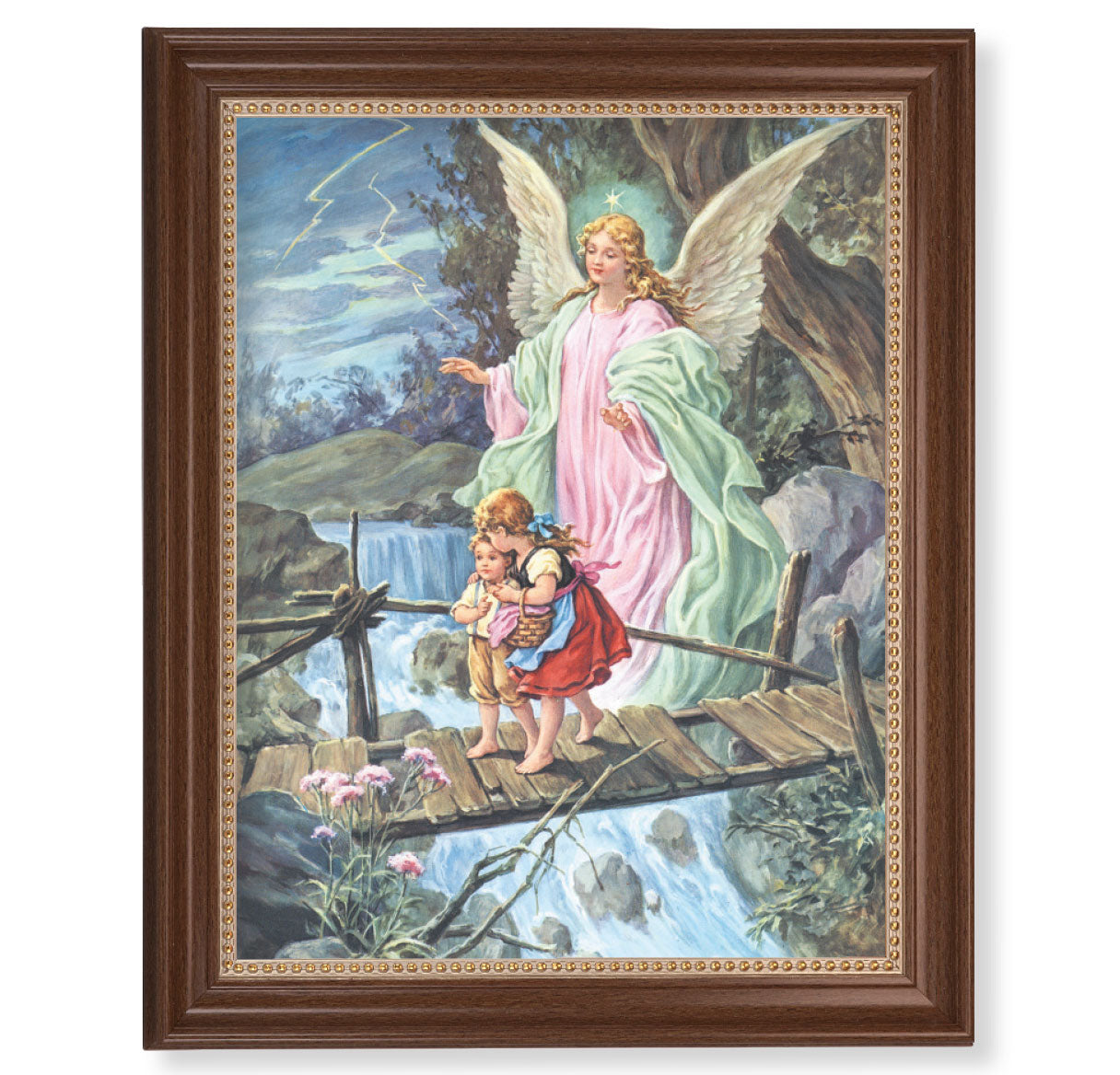Guardian Angel Picture Framed Wall Art Decor Extra Large