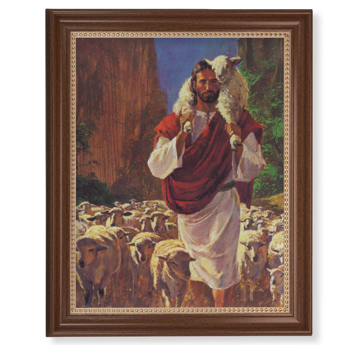 The Good Shepherd Picture Framed Wall Art Decor Extra Large