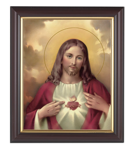 Sacred Heart of Jesus Picture Framed Wall Art Decor Medium