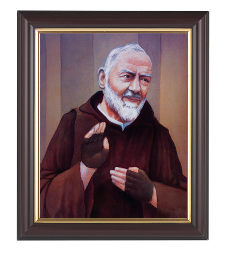 St. Pio Picture Framed Wall Art Decor Medium Classic Frame