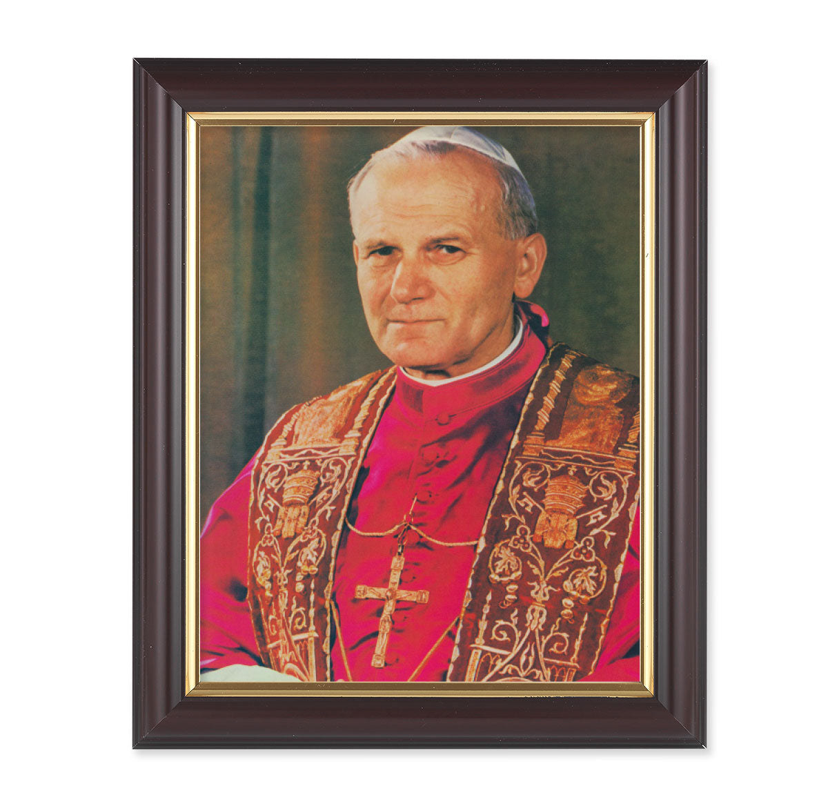 St. Pope John Paul II Picture Framed Wall Art Decor Medium