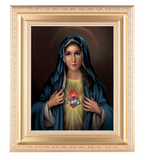 Immaculate Heart of Mary Picture Framed Wall Art Decor