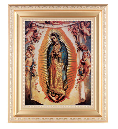 Our Lady of Guadalupe with Angels Framed Wall Art Decor
