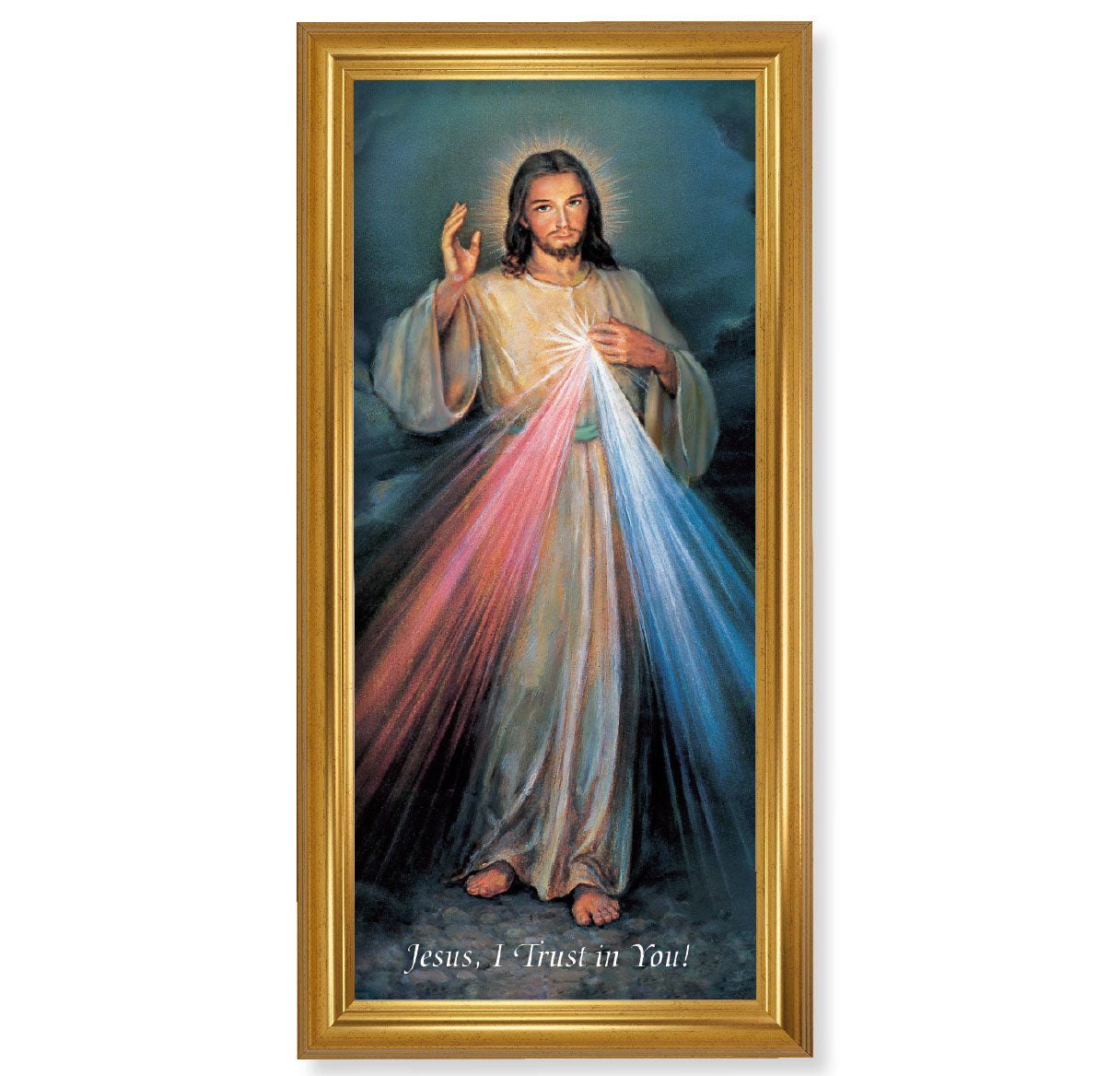 Divine Mercy Picture Framed Wall Art Decor Extra Large