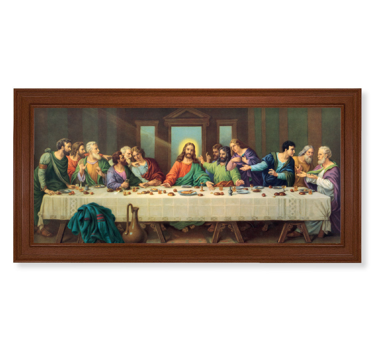 Last Supper Picture Framed Wall Art Decor Extra Large