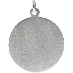 Extel Medium Sterling Silver Mens St. Michael Medal Pendant