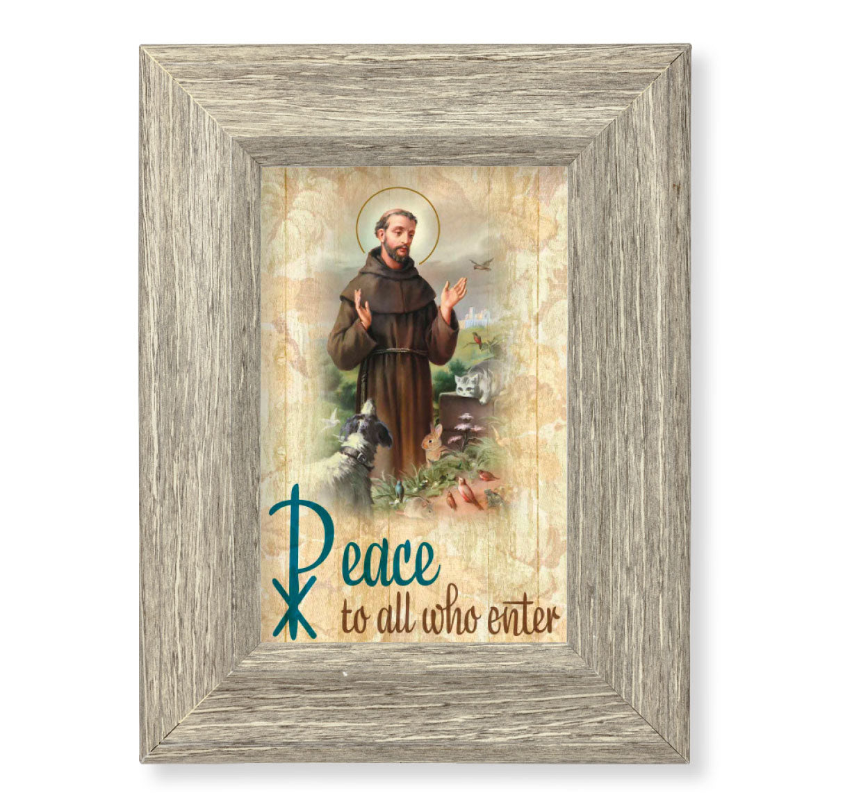 St. Francis Peace Blessing Picture Framed Wall Art Decor