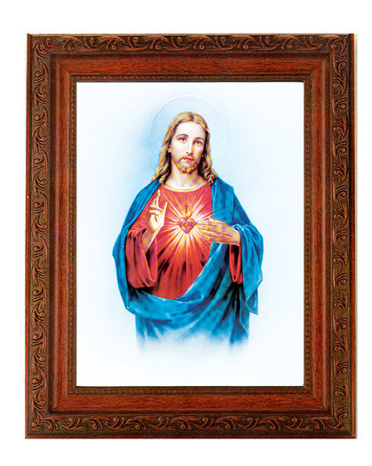 Sacred Heart of Jesus Picture Framed Wall Art Decor Large