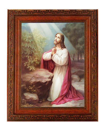 Christ on the Mount of Olives Picture Framed Wall Art Decor