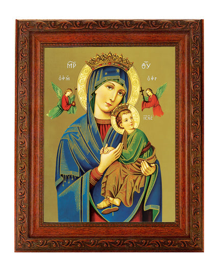 Our Lady of Perpetual Help Framed Wall Art Decor Large