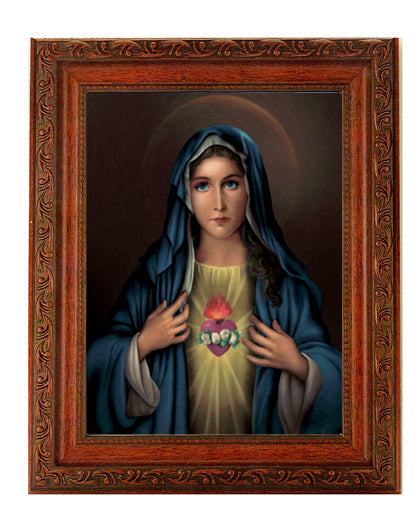Immaculate Heart of Mary Picture Framed Wall Art Decor