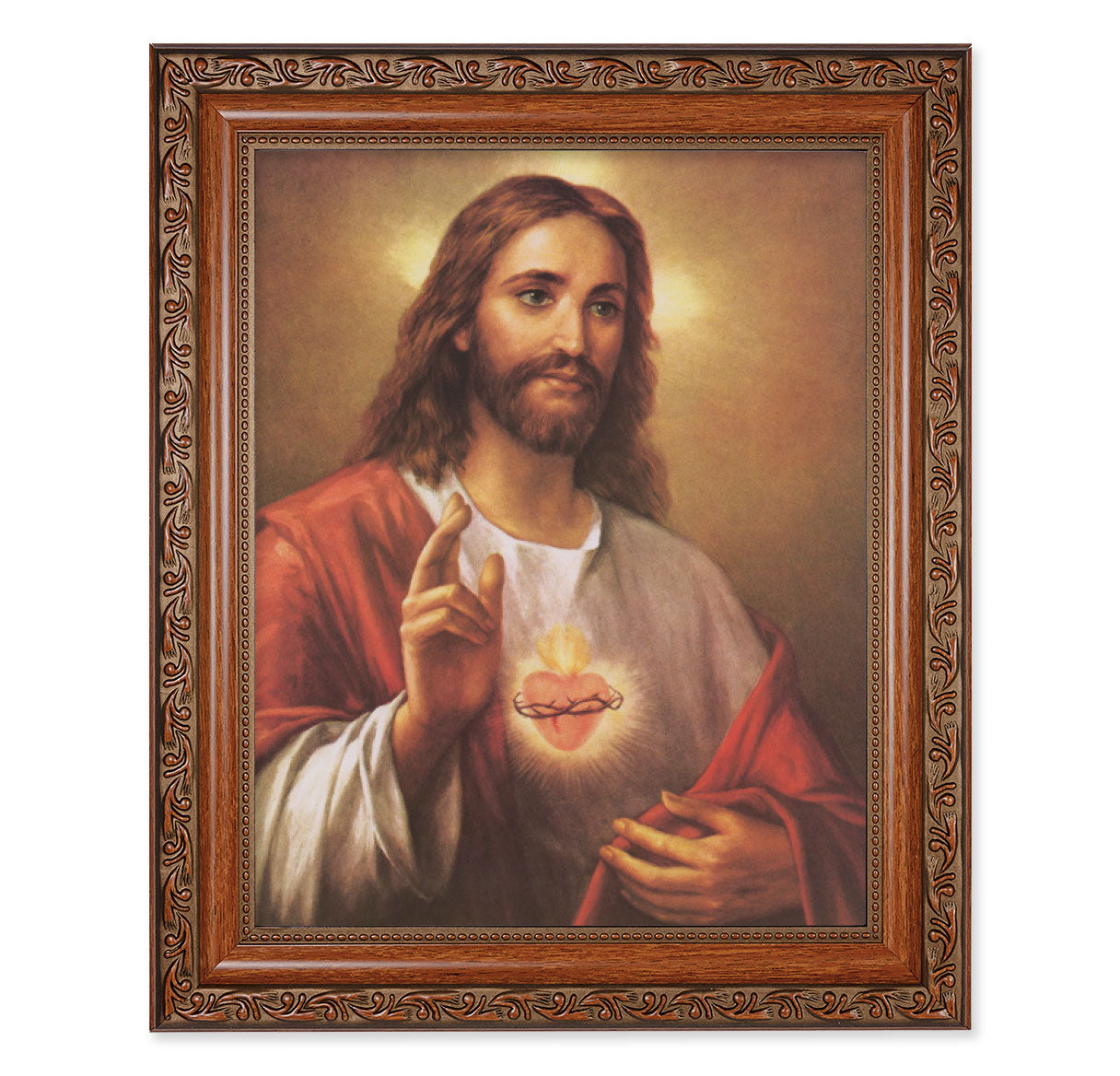 The Sacred Heart of Jesus Picture Framed Wall Art Decor