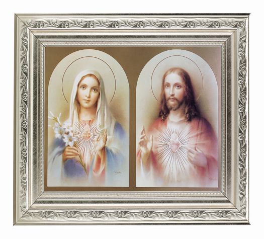 The Sacred Hearts Picture Framed Wall Art Decor Medium