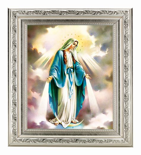 Our Lady of Grace Picture Framed Wall Art Decor Medium
