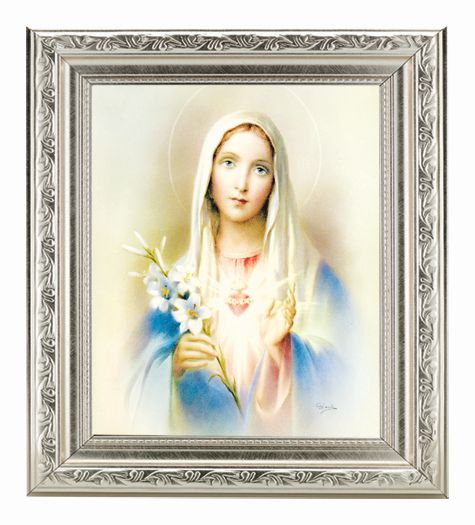 Immaculate Heart of Mary Picture Framed Wall Art Decor