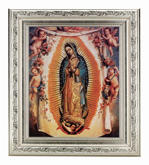 Our Lady of Guadalupe with Angels Picture Framed Wall Art