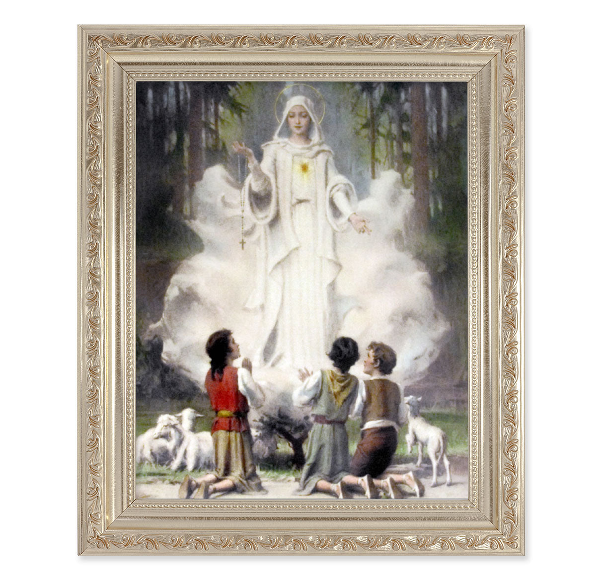 Our Lady of Fatima Picture Framed Wall Art Decor Large