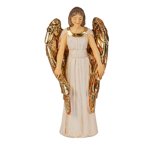 Small Catholic 4" Guardian Angel Hand Painted Statue