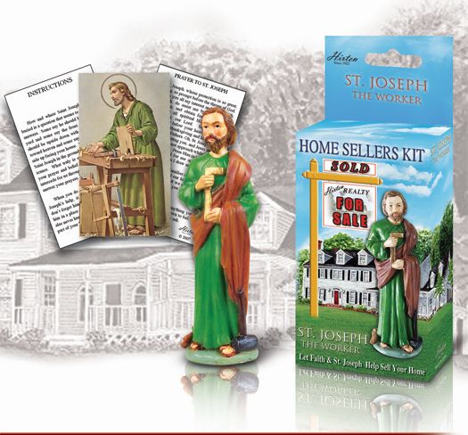 Small Catholic Saint Joseph Home Sellers Kit Deluxe Set