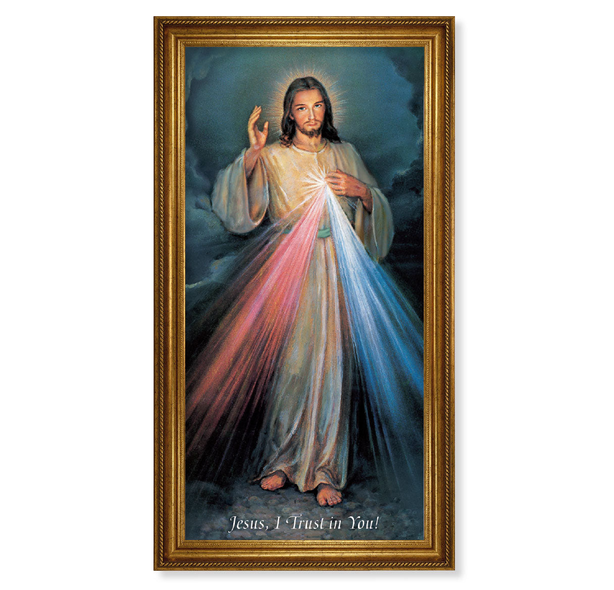 Divine Mercy Picture Framed Wall Art Decor Extra Large