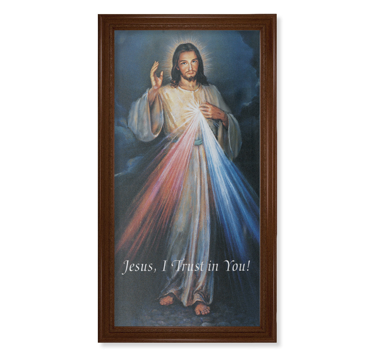 Divine Mercy Picture Framed Canvas Wall Art Decor Extra Large