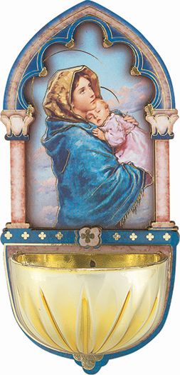 Madonna of the Street Holy Water Font for Home Wall Decor