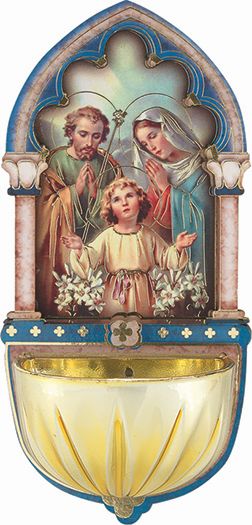 Holy Family Holy Water Font for Home Wall Decor 5 Inch