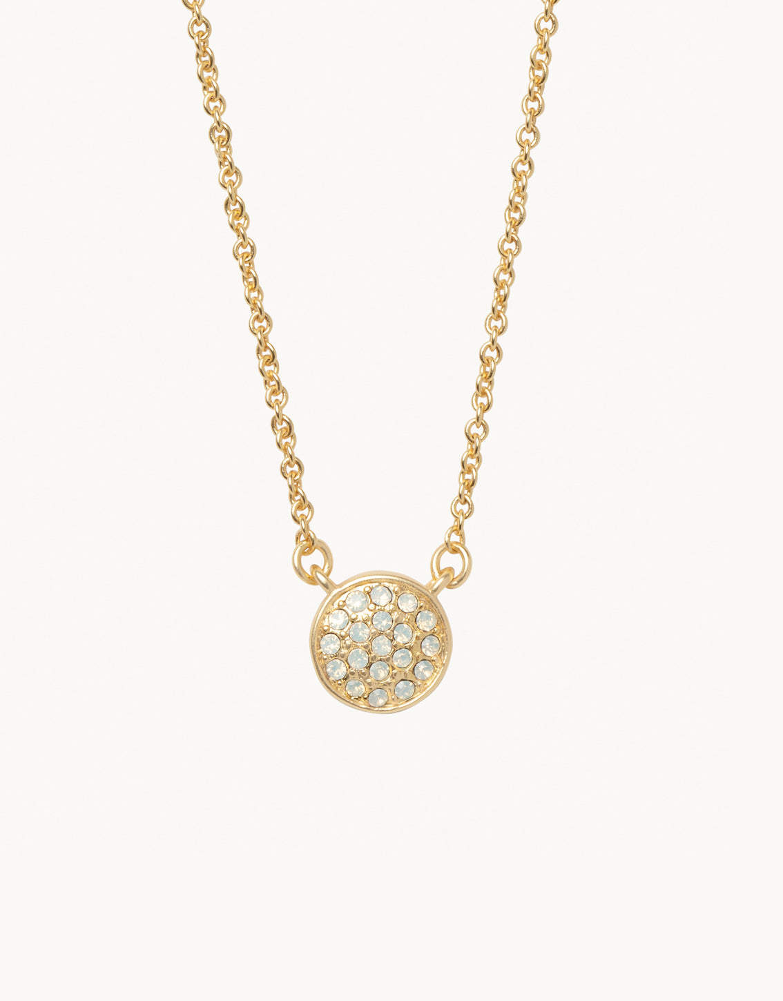 Spartina Sea La Vie Necklace Stronger Pave Disk Charm