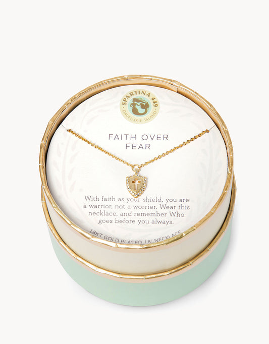 Spartina Sea La Vie Necklace Faith Over Fear Jewelry Gift