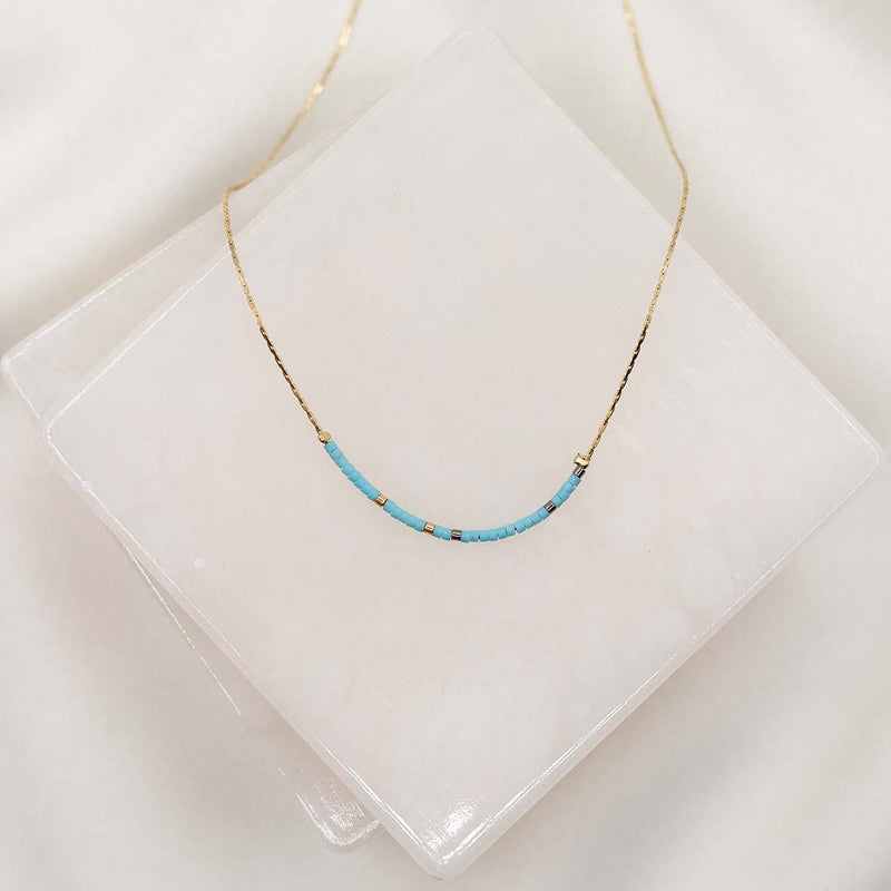 Blessed Is She Morse Code Necklace Inspirational Jewelry