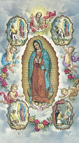 Our Lady of Guadalupe Catholic Prayer Holy Card Pack of 100