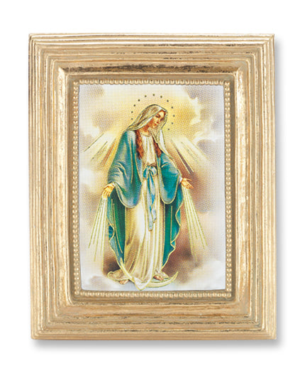 Our Lady of Grace Picture Framed Print Small Gold-Leaf Frame