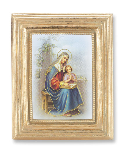 St. Anne Picture Framed Print Small Gold-Leaf Frame Art