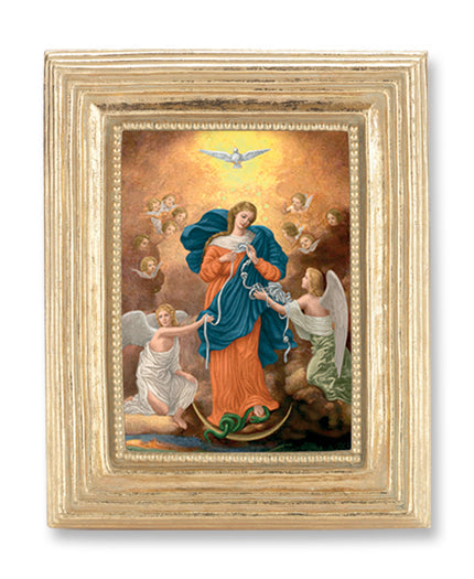 Our Lady of Untier of Knots Picture Framed Print Small Gold-Leaf Frame