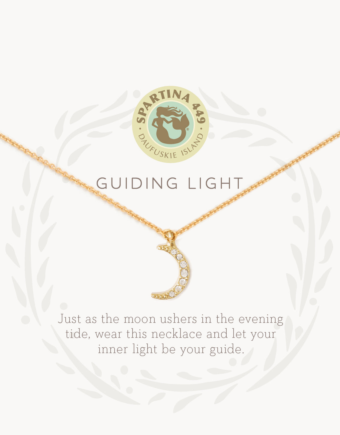 Spartina Sea La Vie Necklace Guiding Light Crescent Charm