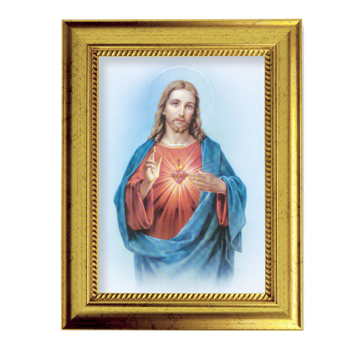 Sacred Heart of Jesus Picture Framed Wall Art Decor Small