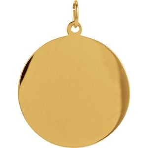 Extel Medium 14K Yellow Gold St Christopher Medal Charm
