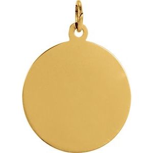 Extel Medium 18K Yellow Gold St. Christopher Medal Pendant