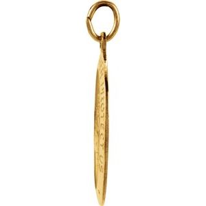 Extel Medium 14K Yellow Gold St. Christopher Medal Charm