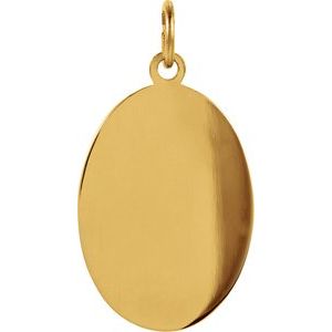 Extel Medium 14K Yellow Gold St. Christopher Medal Charm