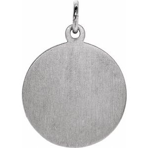 Extel Medium Sterling Silver Mens Womens Religious St. Christopher Medal Pendant