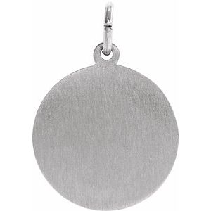 Extel Medium Sterling Silver Mens Womens Religious St. Christopher Medal
