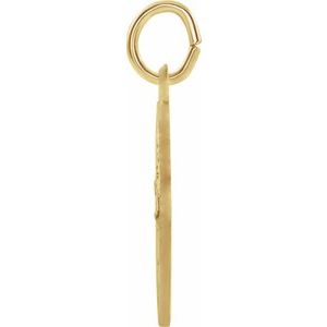 Extel Medium 18K Yellow Gold St. Christopher Medal Pendant