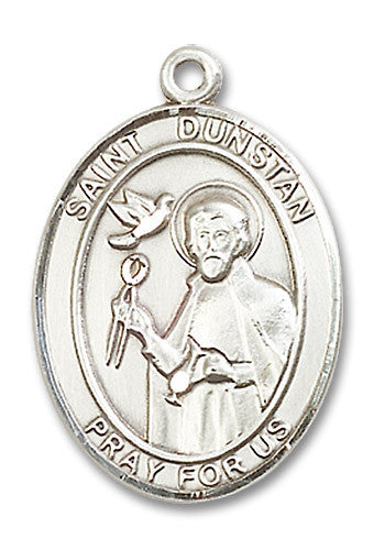 Extel Large Oval Sterling Silver St. Dunstan Medal, Made in USA
